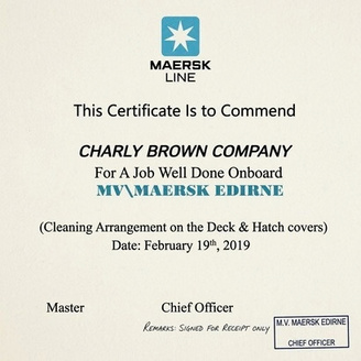 Maersk Line commendation, M/V Maersk Edirne